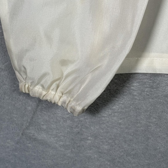 Vintage Atlas Textiles Jacket Mens L White Ford Mustang Mach 1 Racing *FLAWS - Picture 2 of 13